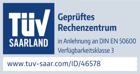 TÜV geprüftes Rechenzentrum