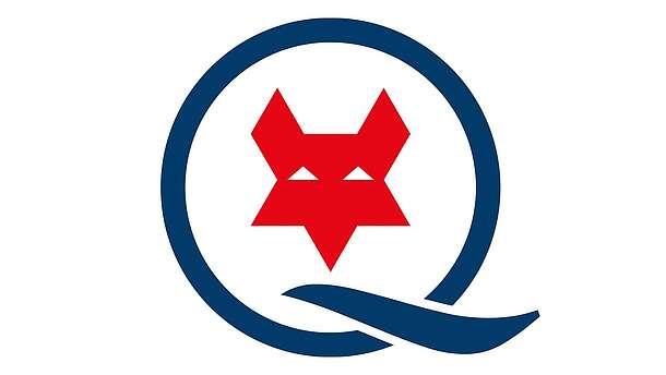 QFox Logo auf weißem Hintergrund