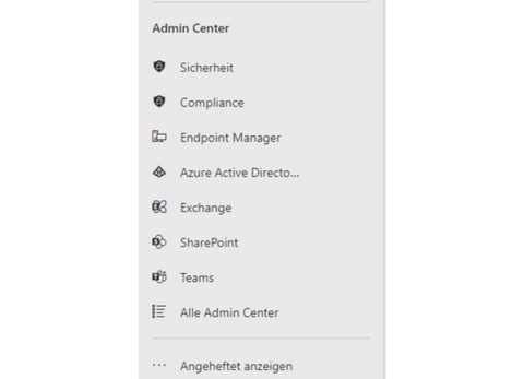 Vertikale Menüleiste mit mehreren Symbolen und Einträgen, die auf einer Benutzeroberfläche dargestellt sind