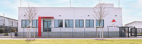 Drohnenaufnahme vom Q-FOX® Campus in Appenweier