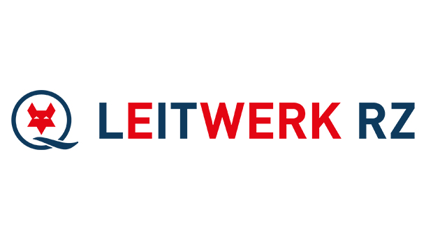 Abbildung des blau-roten Logos der LEITWERK Rechenzentren GmbH